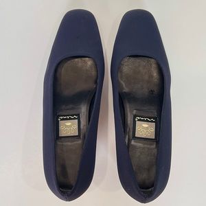 Nina Navy Low Heels